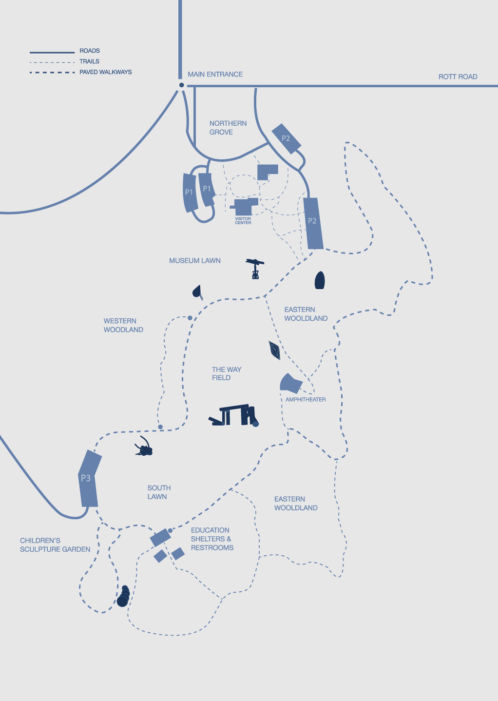 Laumeier Sculpture Park Map Laumeier Interactive Map
